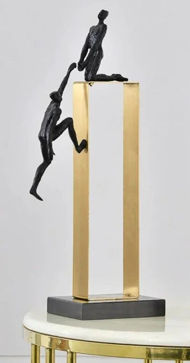 Helping hand man figurine